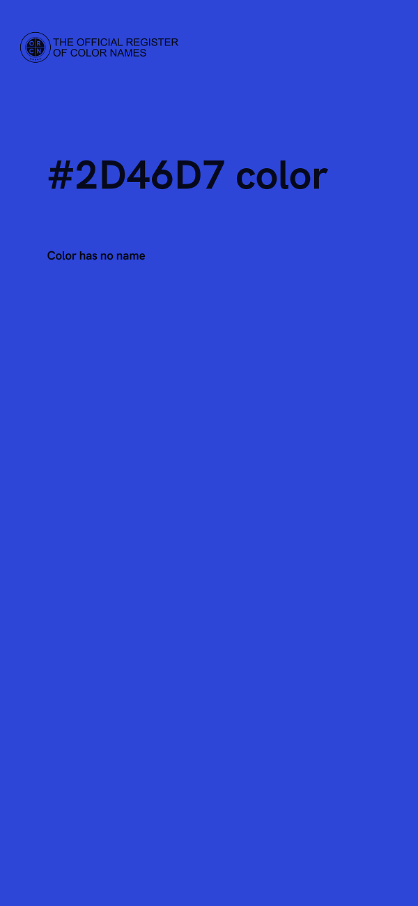 #2D46D7 color image