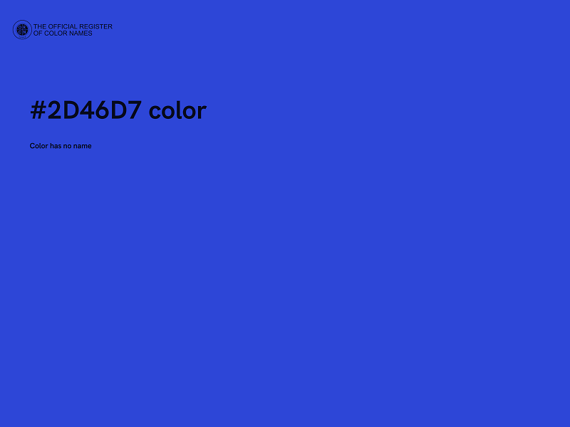 #2D46D7 color image