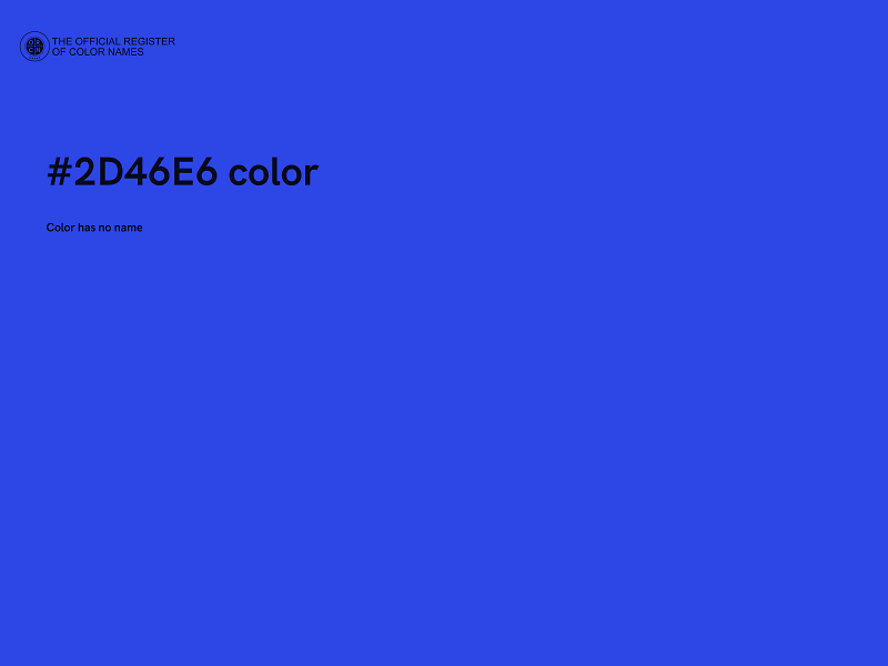 #2D46E6 color image