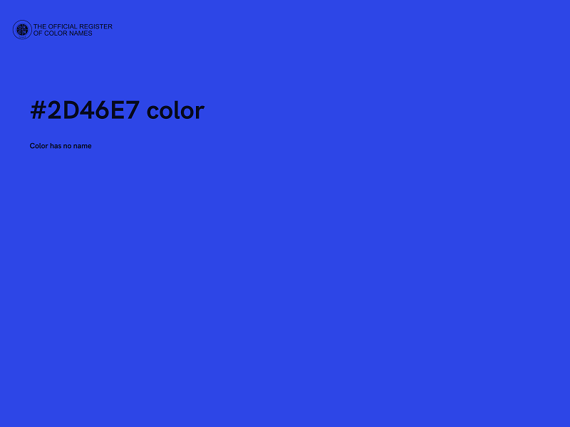 #2D46E7 color image