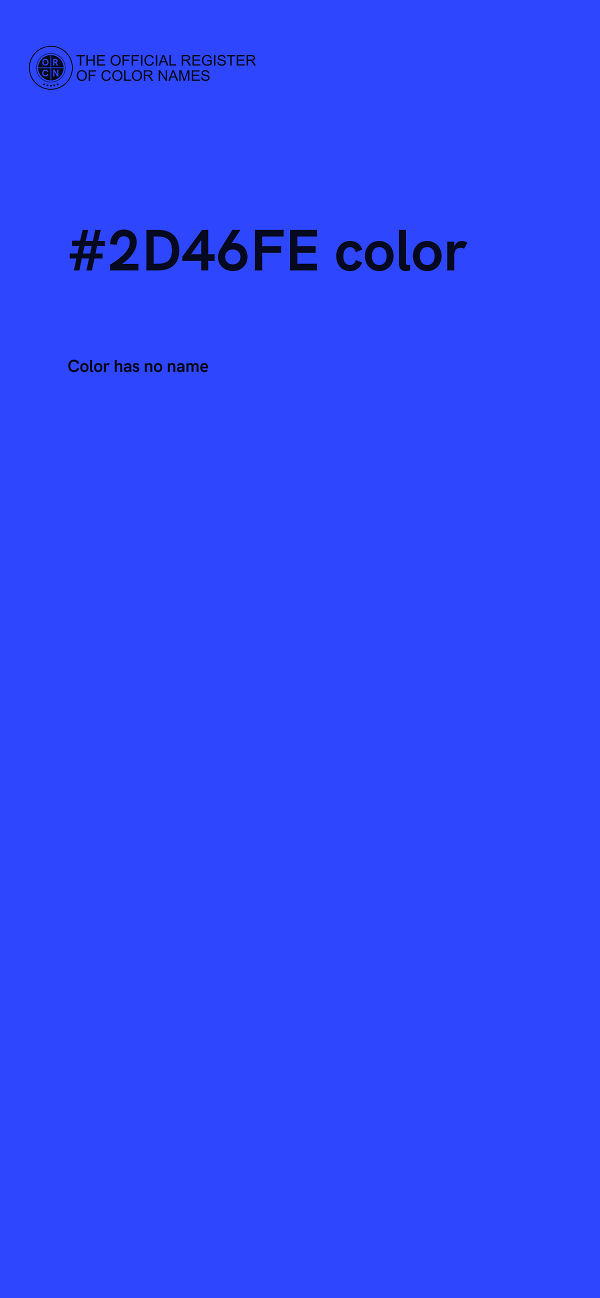 #2D46FE color image
