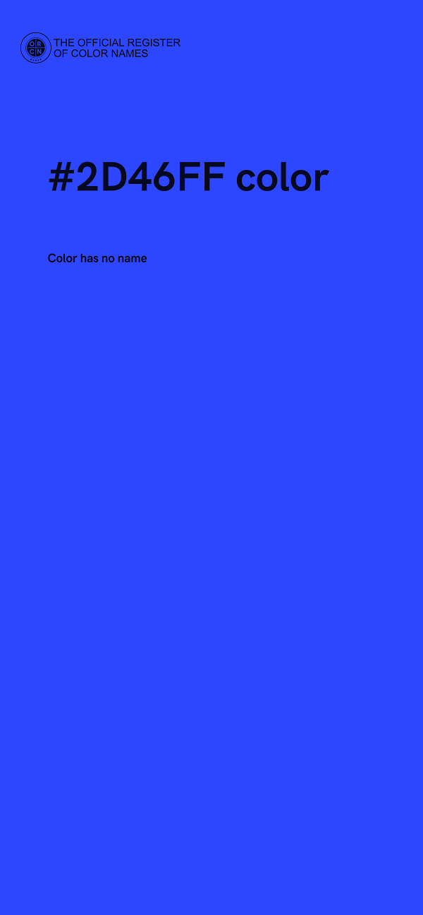 #2D46FF color image