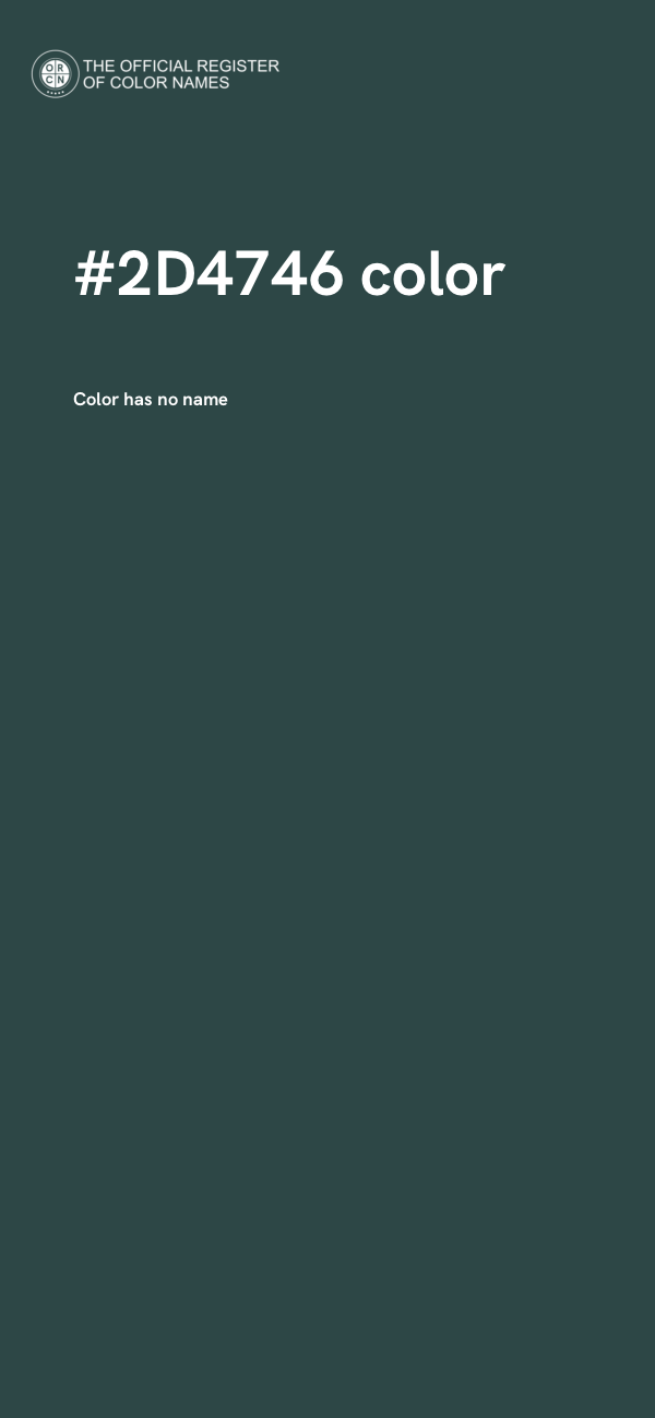 #2D4746 color image