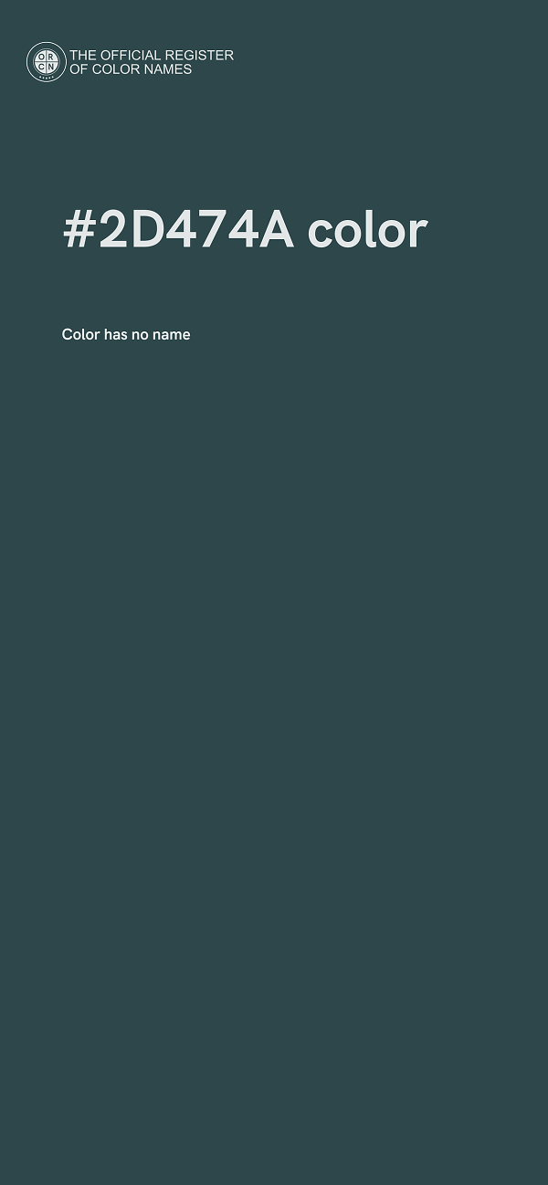 #2D474A color image