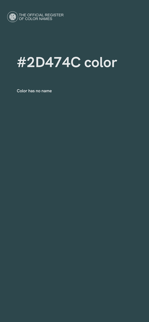 #2D474C color image