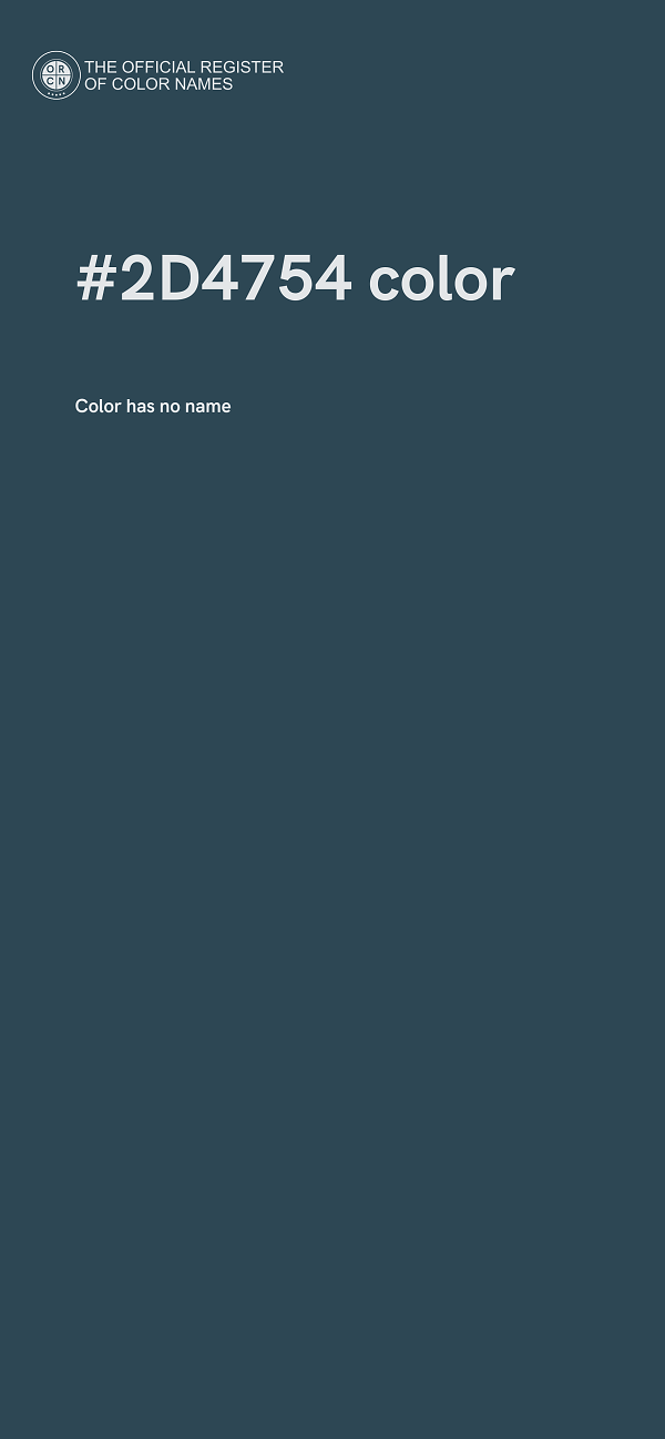 #2D4754 color image