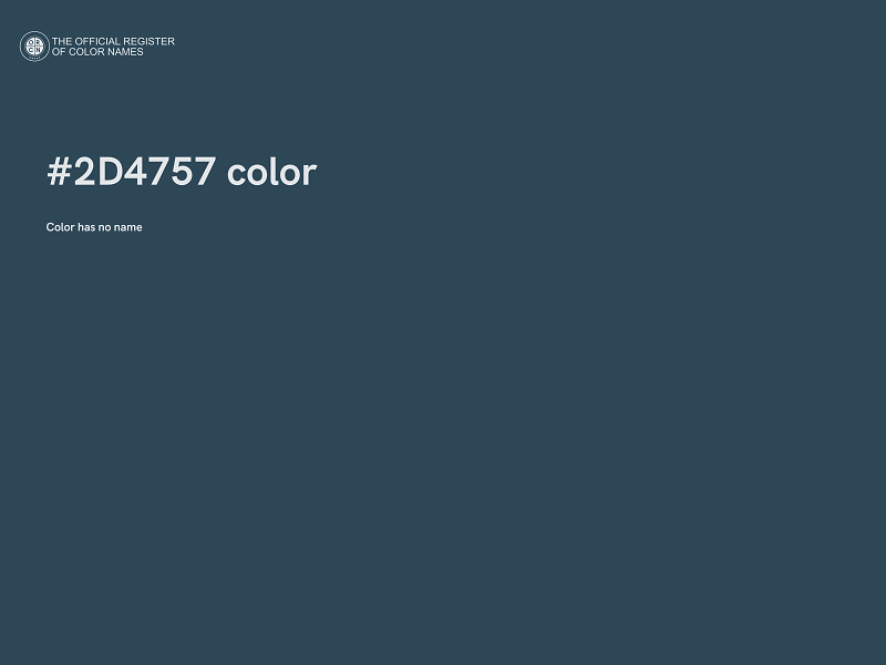 #2D4757 color image