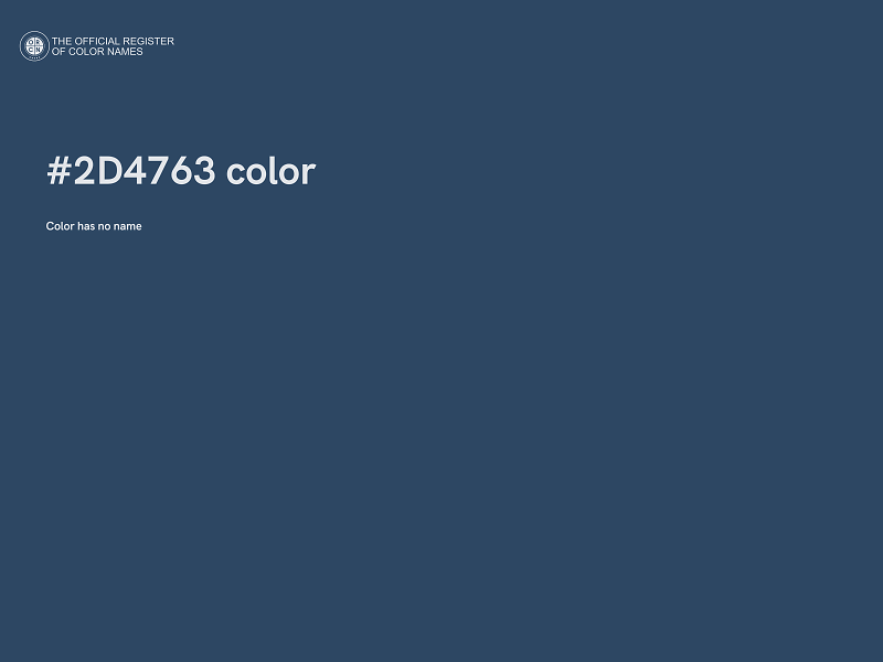 #2D4763 color image