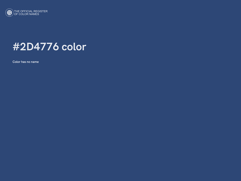 #2D4776 color image