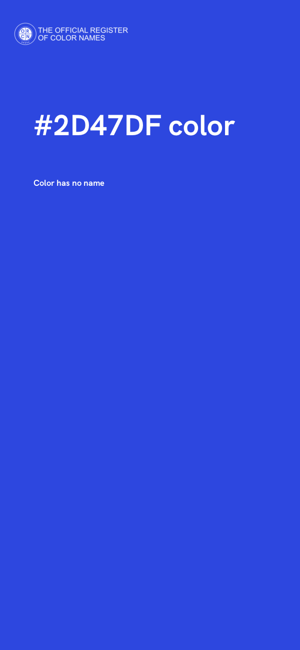 #2D47DF color image