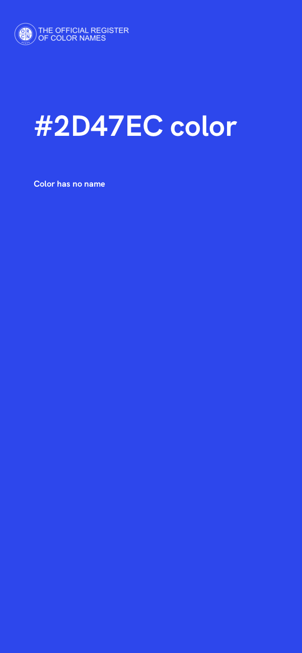 #2D47EC color image