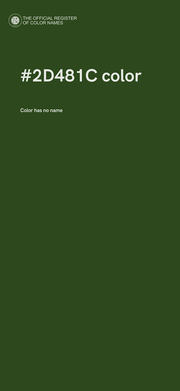 #2D481C color image