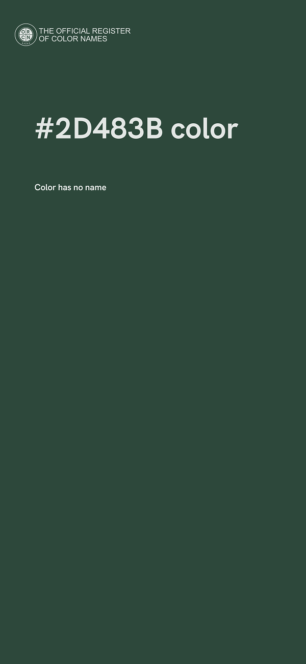 #2D483B color image