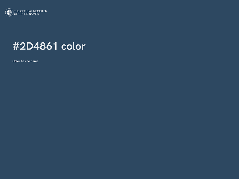 #2D4861 color image