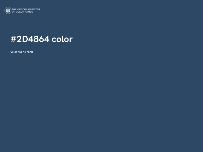 #2D4864 color image