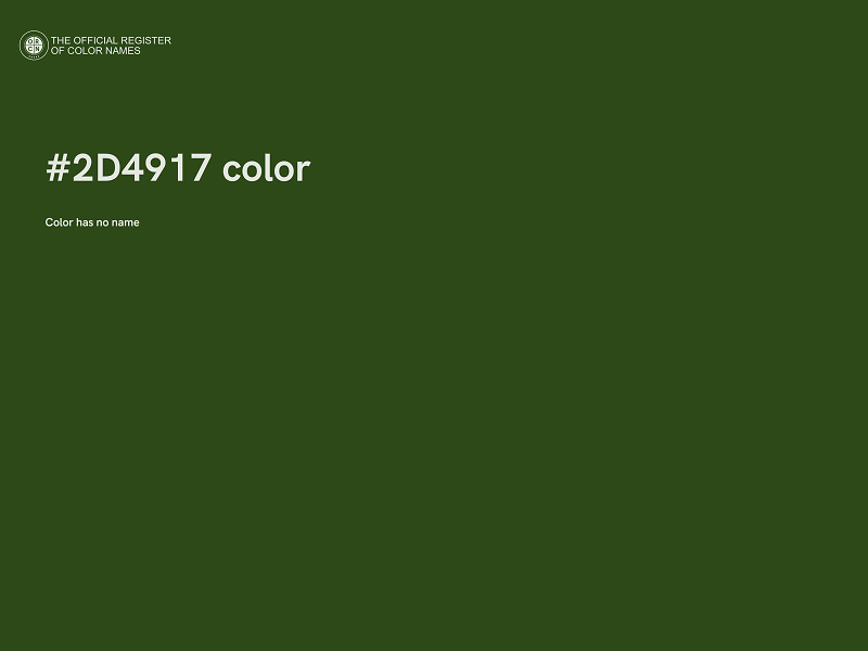 #2D4917 color image