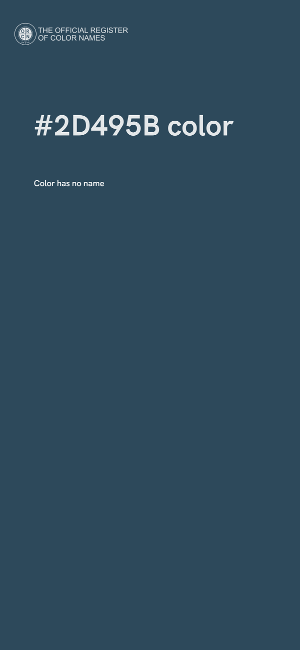 #2D495B color image