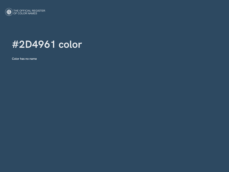 #2D4961 color image