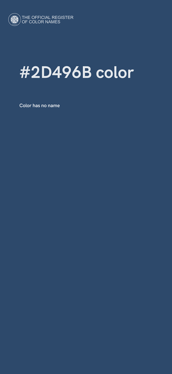 #2D496B color image