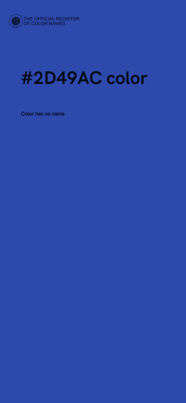 #2D49AC color image