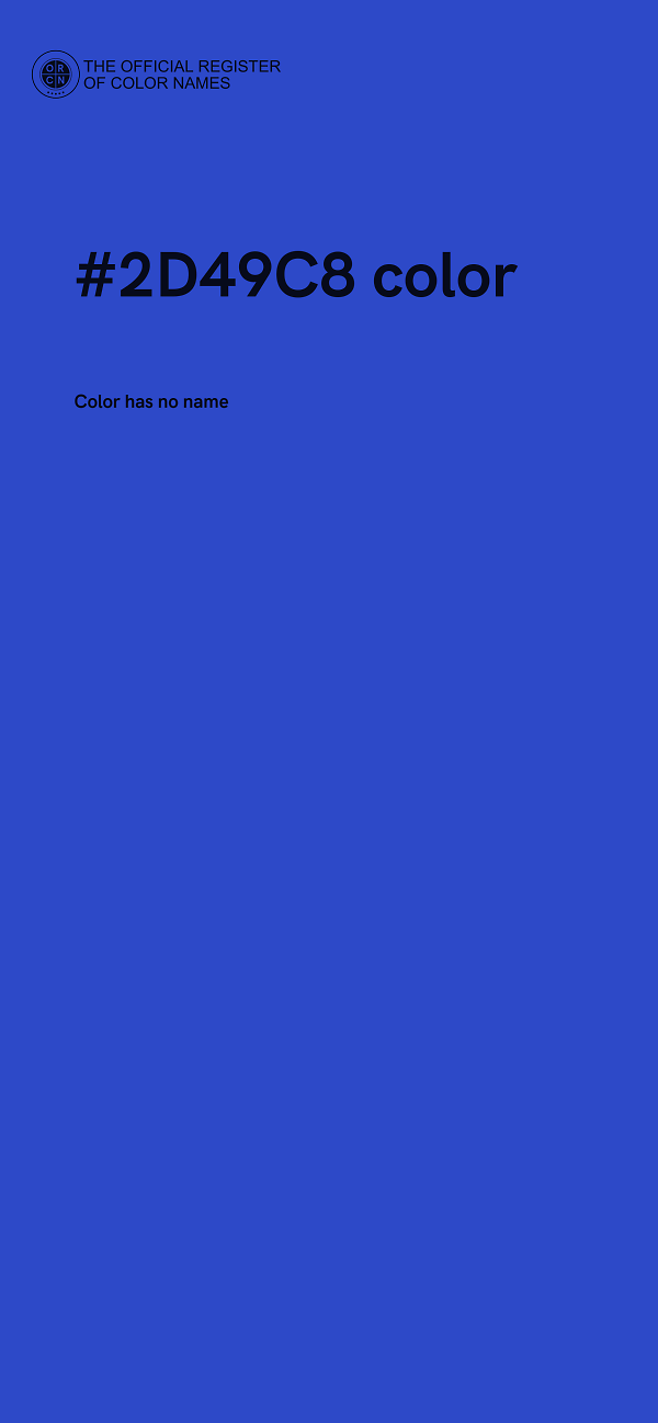 #2D49C8 color image