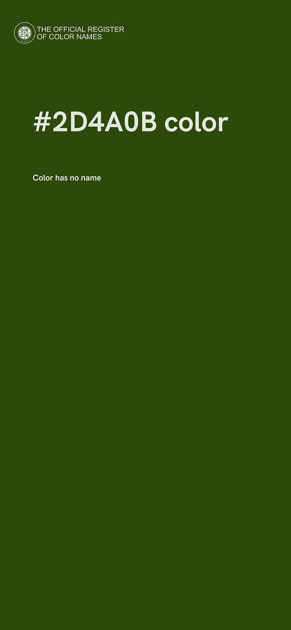 #2D4A0B color image