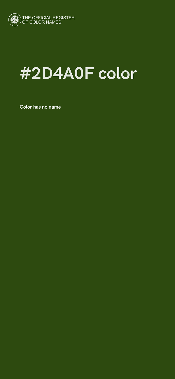 #2D4A0F color image