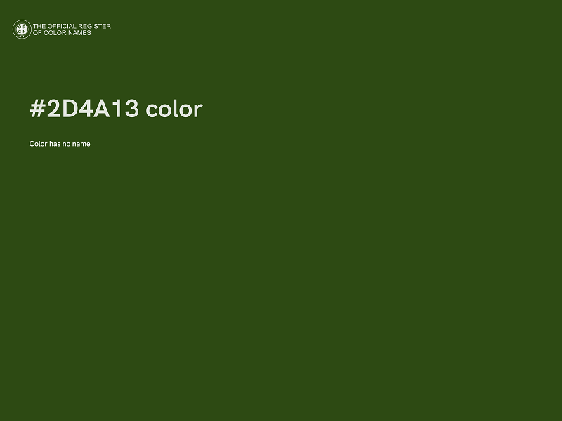 #2D4A13 color image