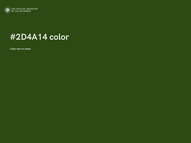 #2D4A14 color image