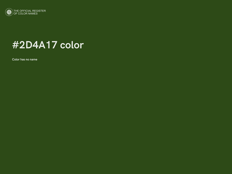 #2D4A17 color image
