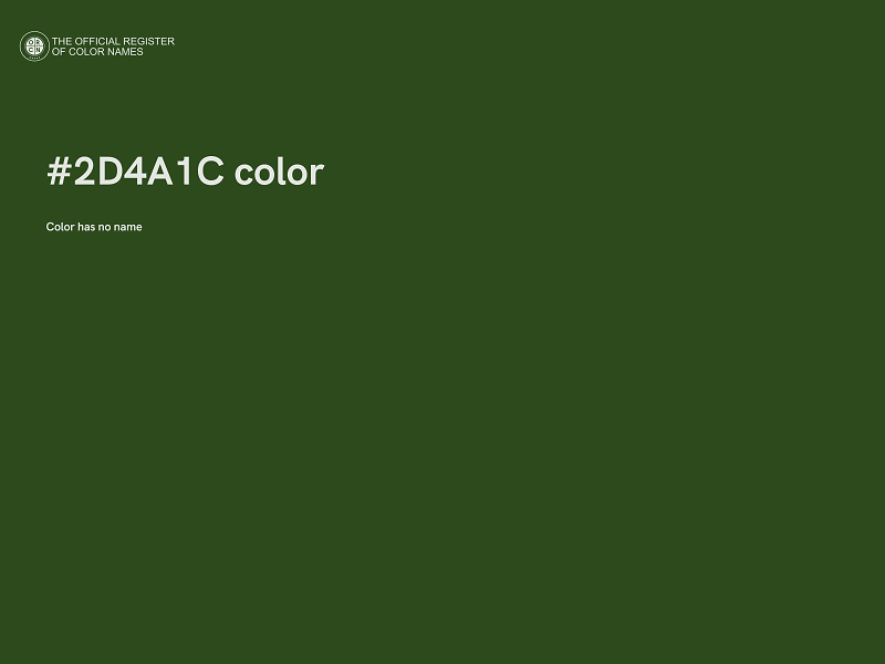 #2D4A1C color image