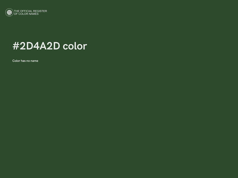 #2D4A2D color image