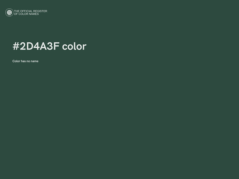 #2D4A3F color image