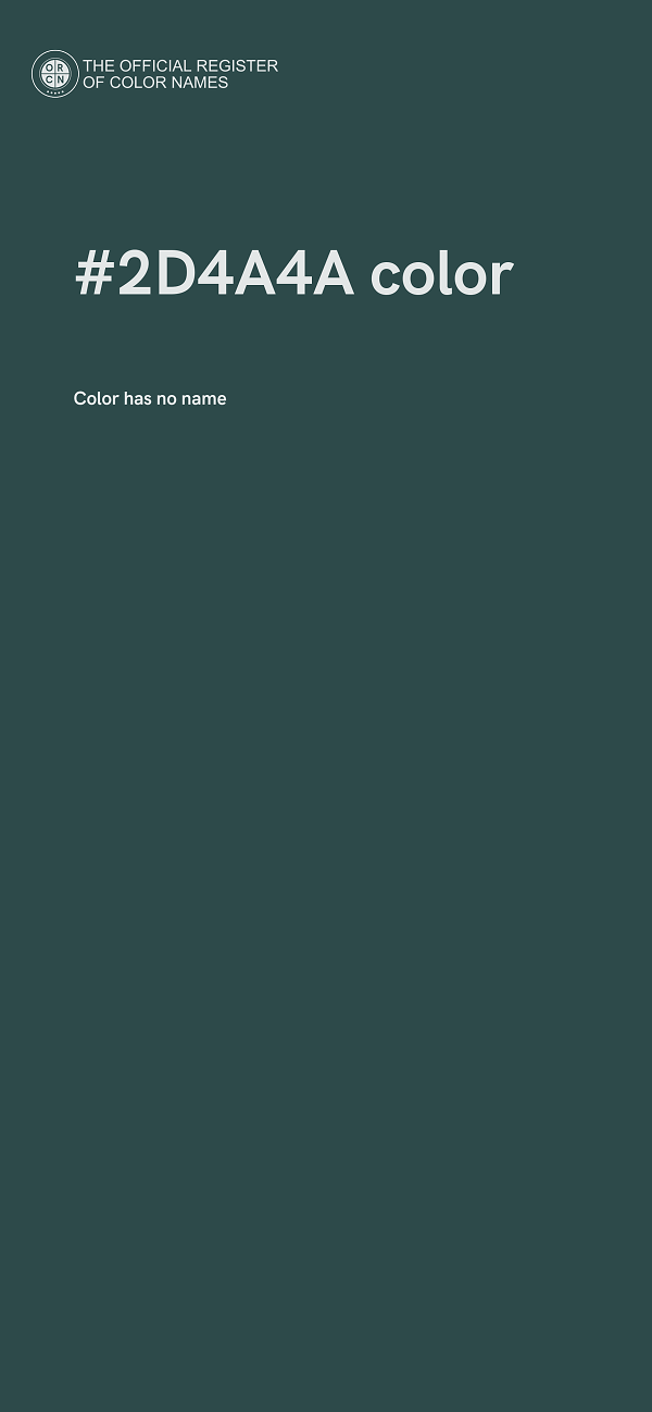 #2D4A4A color image