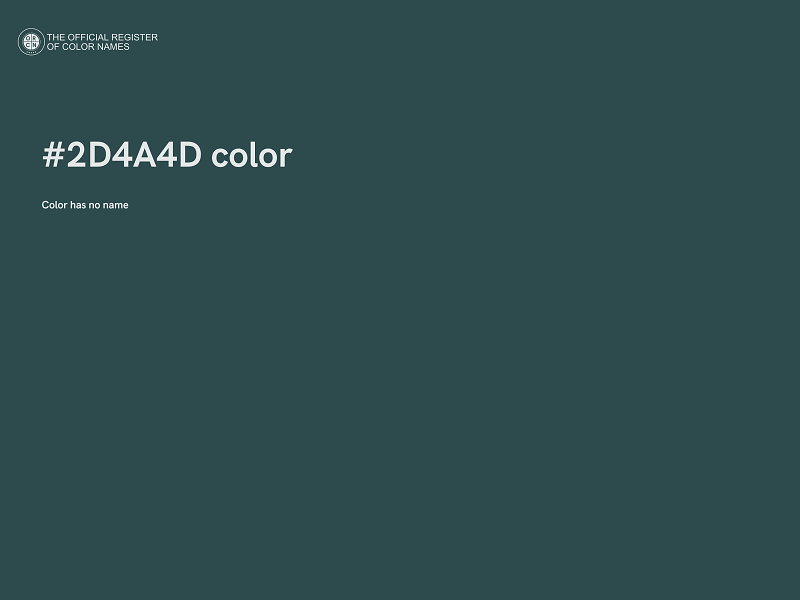 #2D4A4D color image