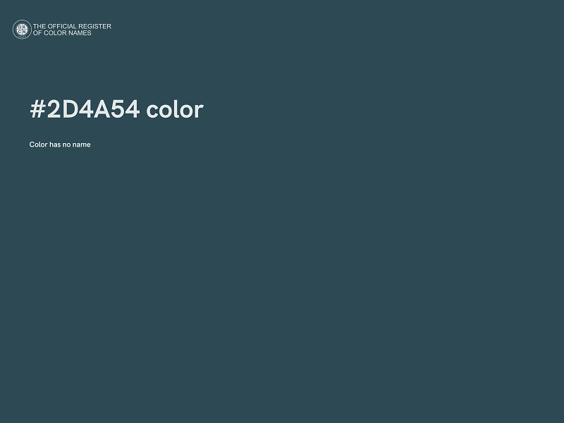 #2D4A54 color image