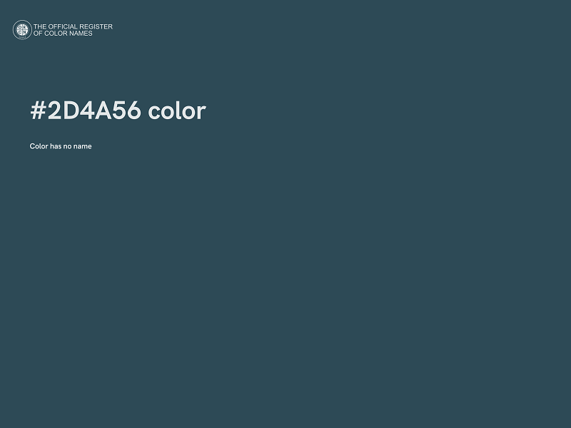 #2D4A56 color image