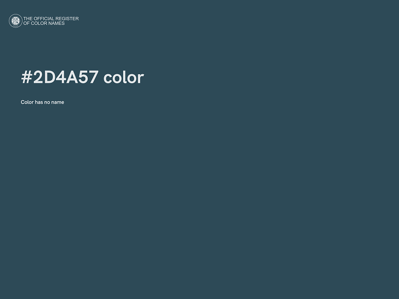 #2D4A57 color image