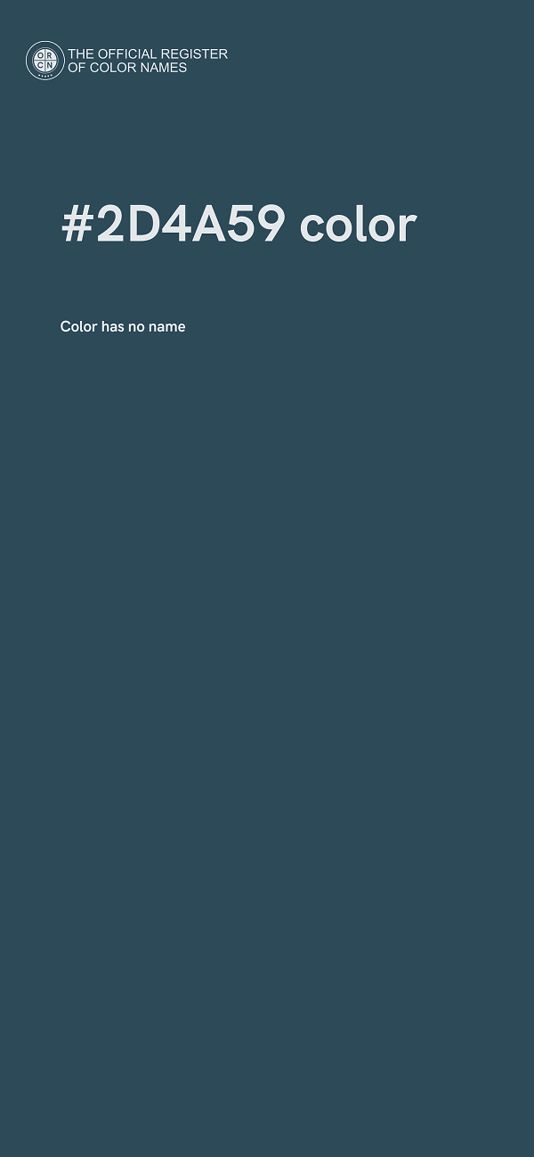 #2D4A59 color image