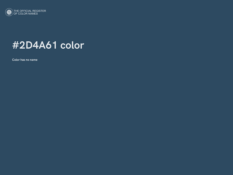 #2D4A61 color image