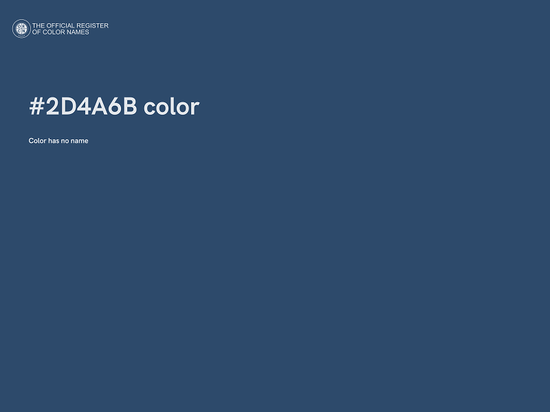 #2D4A6B color image