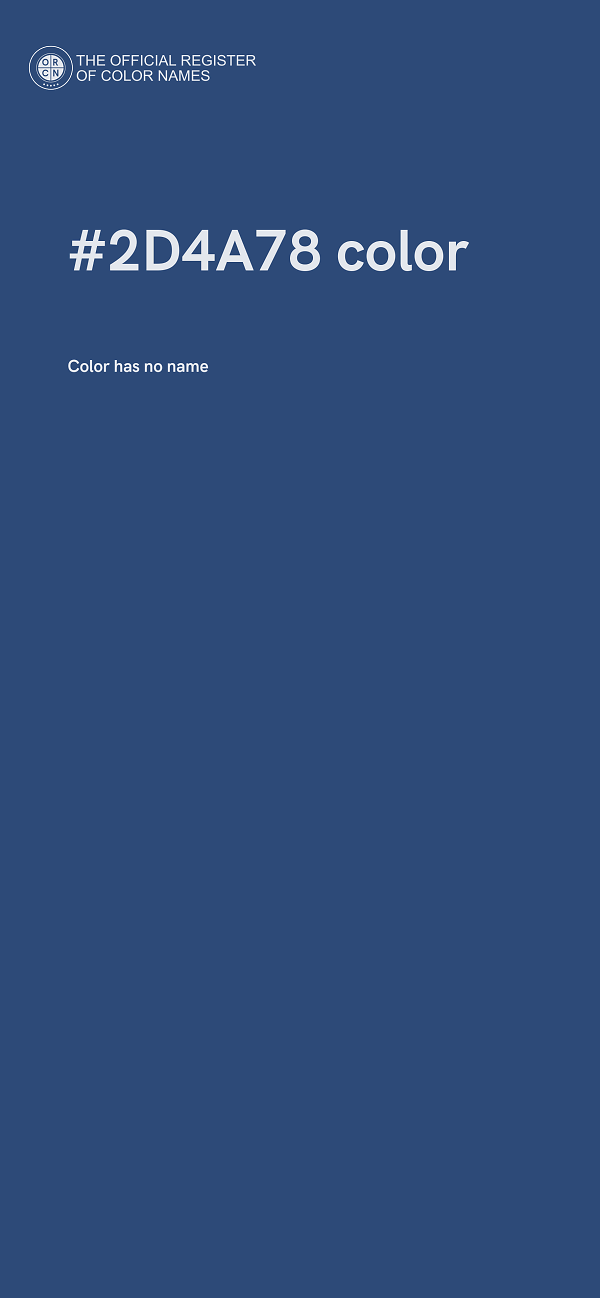 #2D4A78 color image