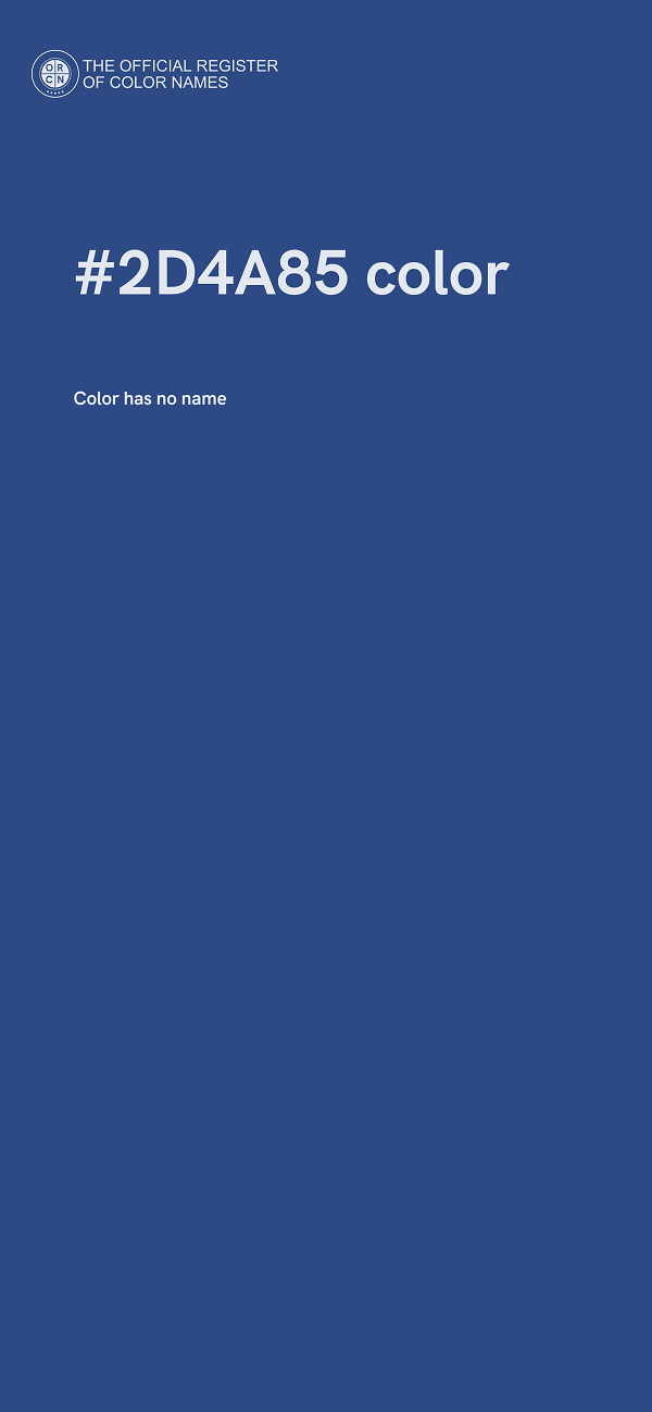 #2D4A85 color image