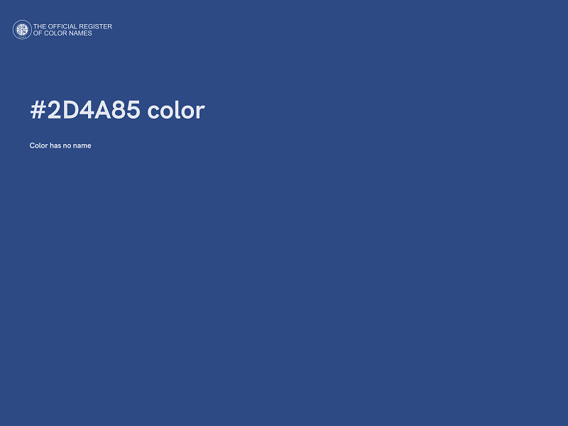 #2D4A85 color image