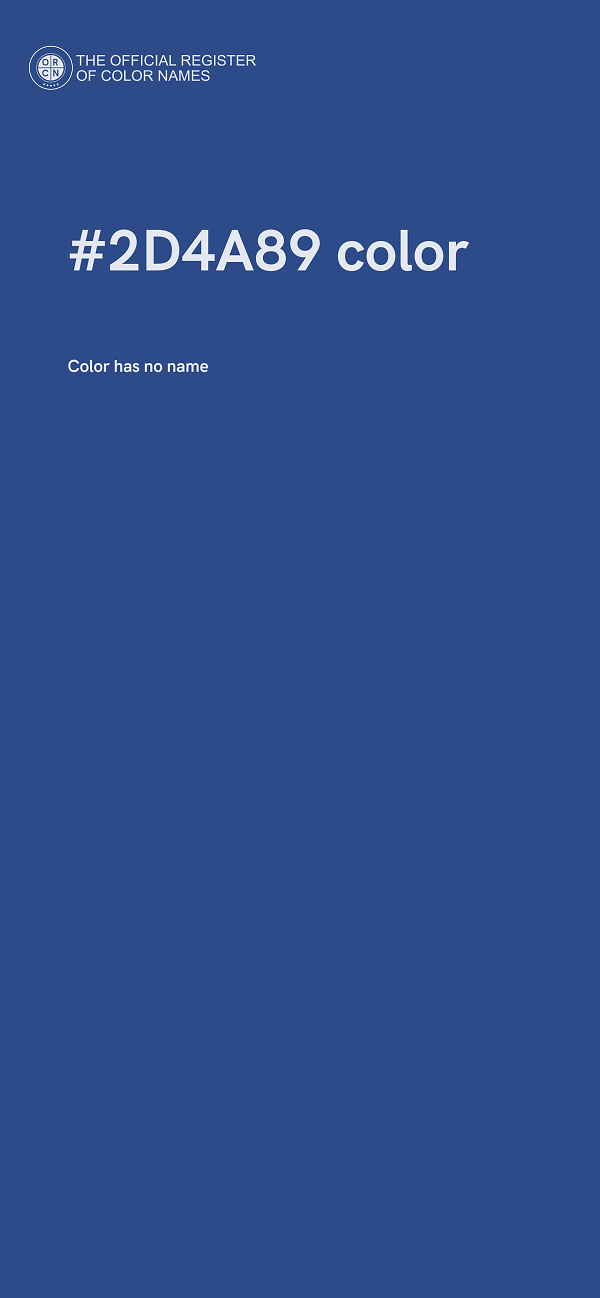 #2D4A89 color image