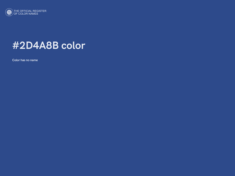 #2D4A8B color image