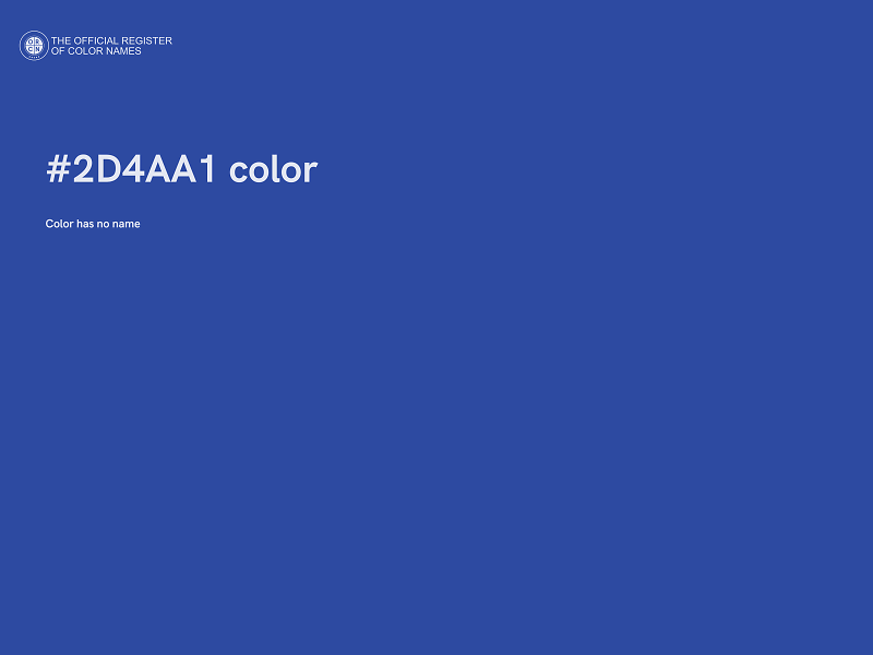 #2D4AA1 color image