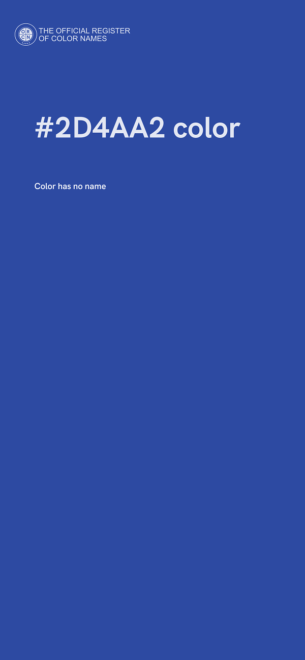 #2D4AA2 color image
