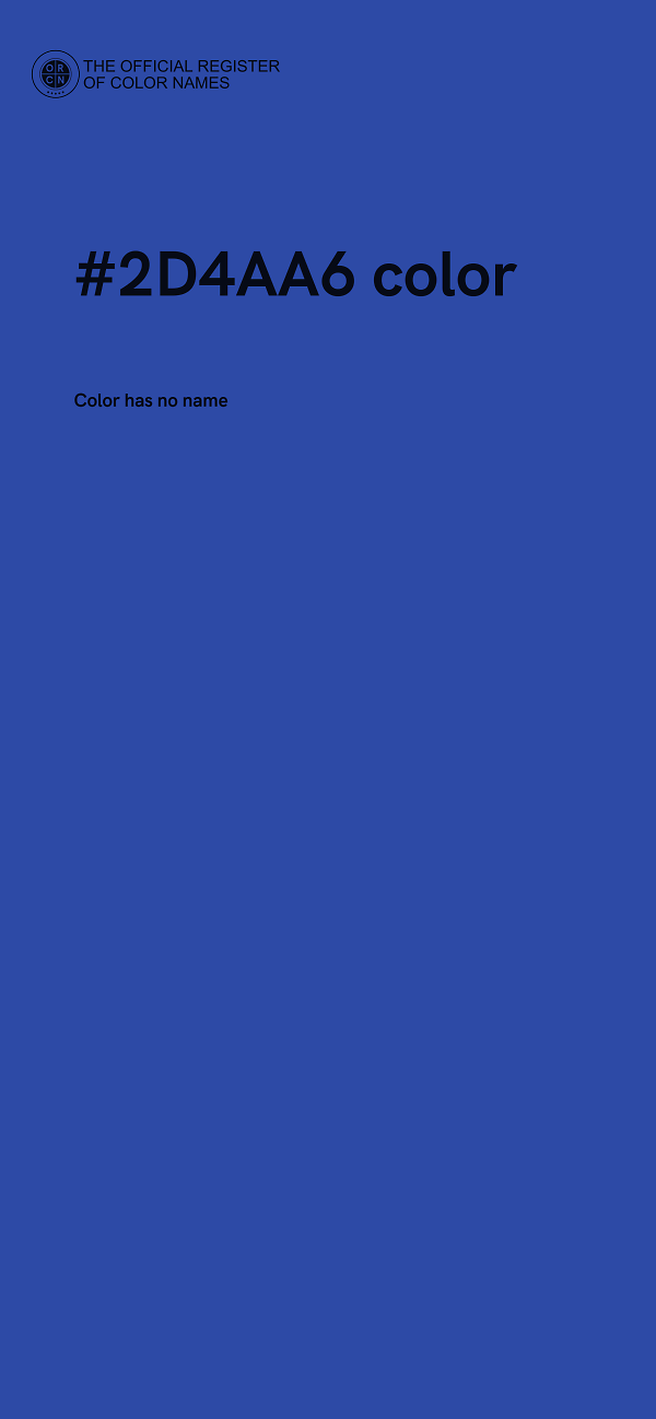 #2D4AA6 color image