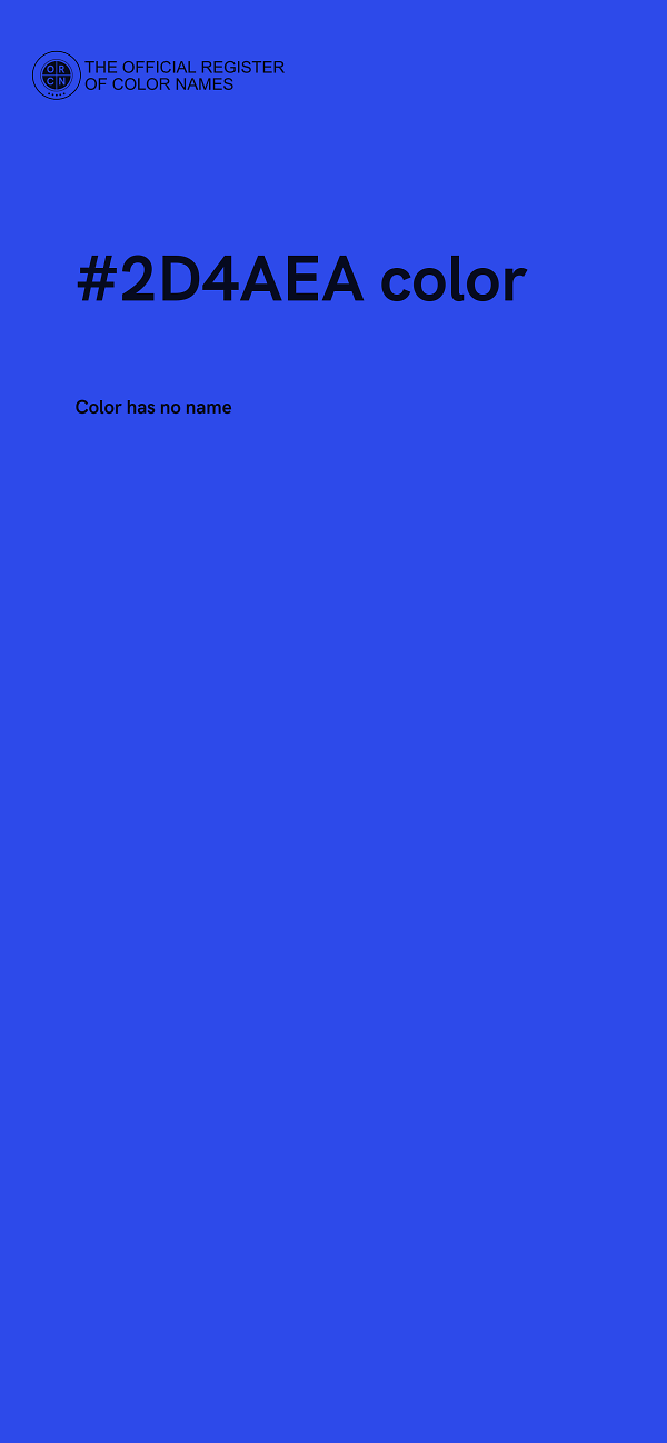 #2D4AEA color image